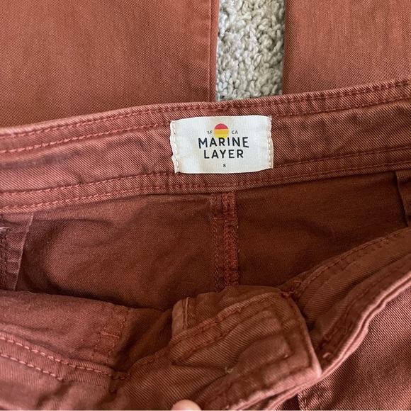 Marine Layer Bridget Twill Flare Pants - Picture 6 of 9